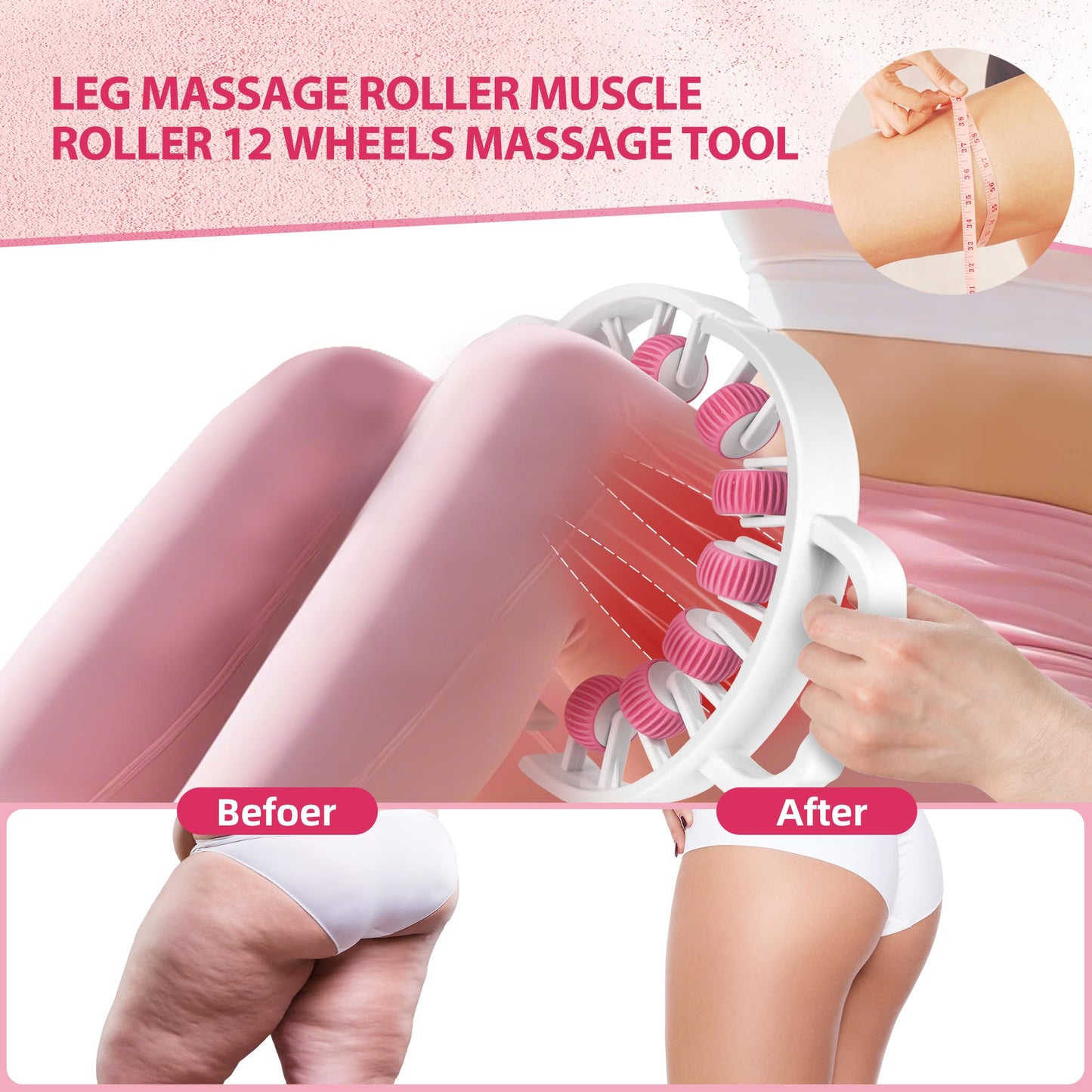 Docemel Lymphatic Drainage Massager Roller–Fascia Blaster Tool for Legs,Thighs,and Calves –Deep Tissue Body Sculpting and Anti-Cellulite Massager Tool Docemel buy supplements Au