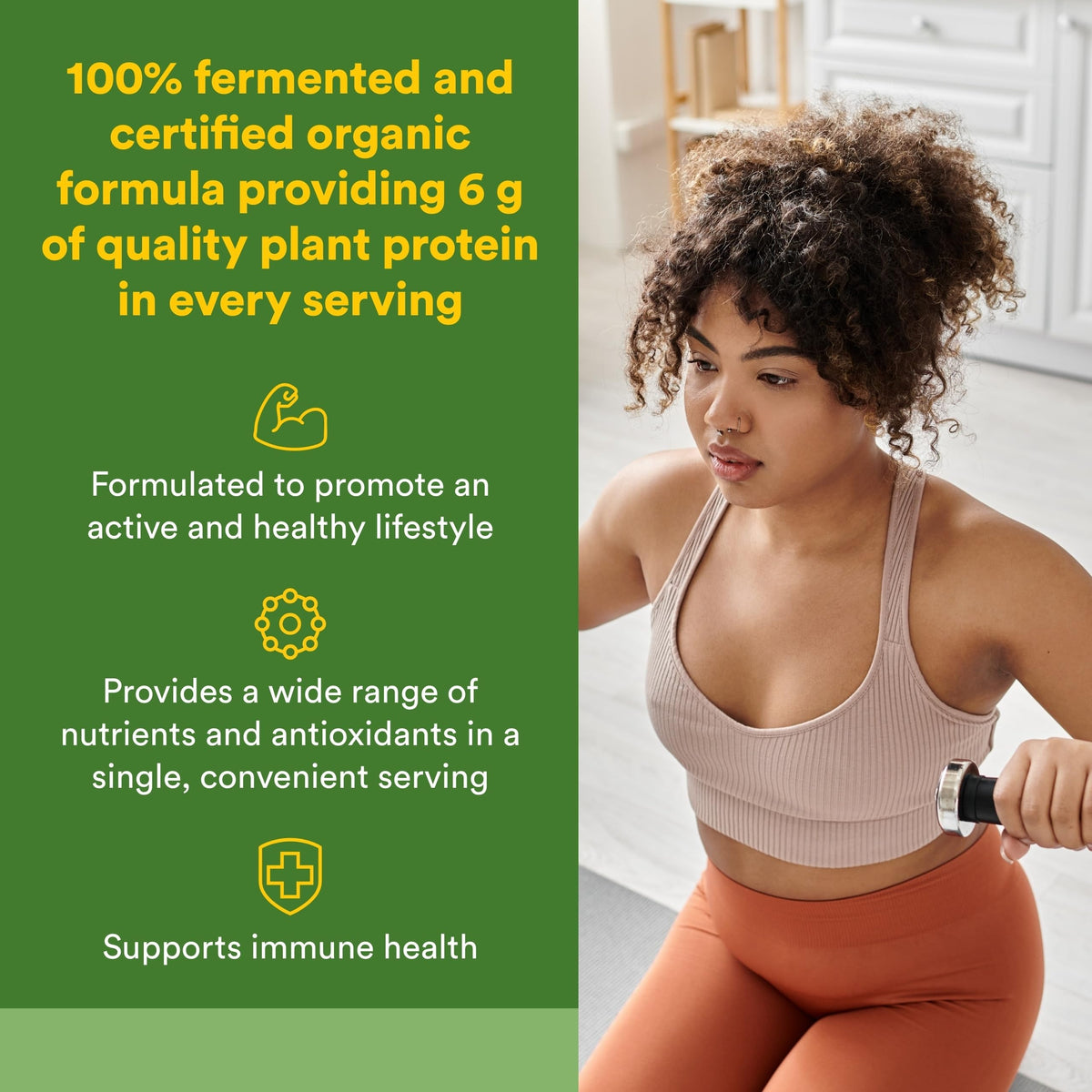 Whole Earth & Sea from Natural Factors, Organic Fermented Greens, Vegan Whole Food Supplement, Tropical, 14.3 Oz Natural FactorsBuy Supplements Australia