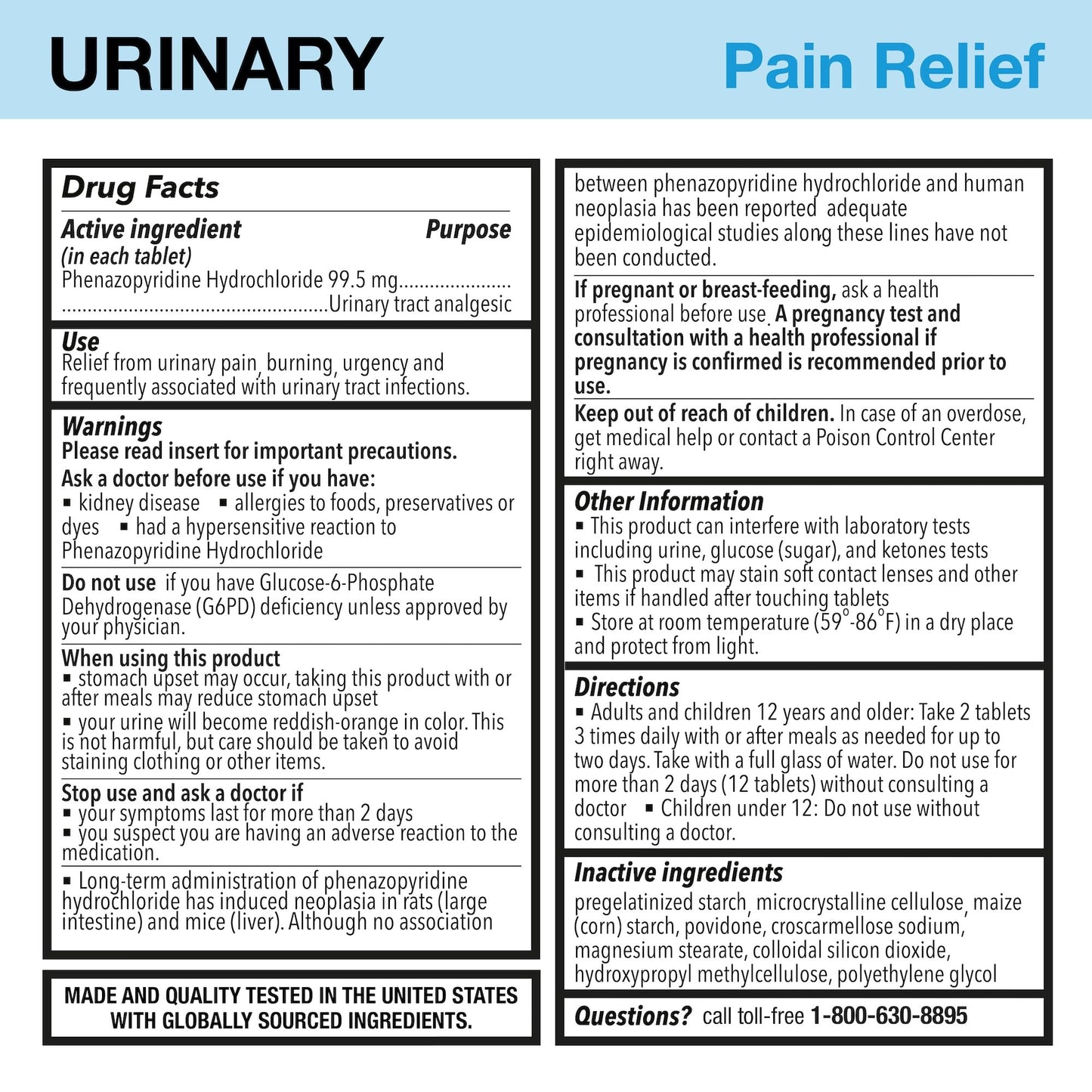 Puregen Labs Urinary Pain Relief | Phenazopyridine HCl 99.5mg Tablets | Maximum Strength OTC for Fast Relief of UTI Pain, Burning and Bladder discomfort – 72 Count Tablets P Puregen Labs buy supplements Au