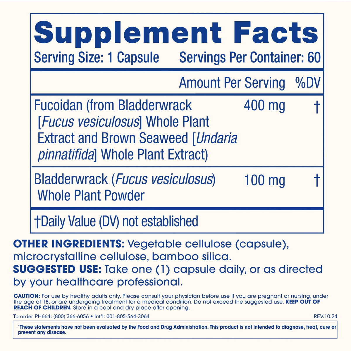 ProHealth Sirtuin 6 Activator | 60 Capsules | Fucoidan-Rich Seaweed Extract to Activate SIRT6 for Longevity, DNA & Cellular Support | Triple Lab-Tested, GMP-Manufactured in USA ProHealthBuy Supplements Australia