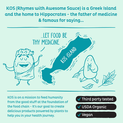 KOS Organic Spirulina Powder - USDA Certified Organic, 109 Servings of Superfood Powder for Smoothies & Juices, Non-Irradiated Blue Green Algae, Plant Based with Antioxidants, Vegan (13.5oz) KOS buy supplements Au