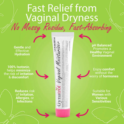 Gynatrof Vaginal Moisturizer, Long-Lasting for Vaginal Dryness & Irritation, Hormone-Free Hyaluronic Acid & Vitamin E Feminine Care, Daily Hydration For Intimate Feminine Care, 1.7 fl oz Gynatrof buy supplements Au