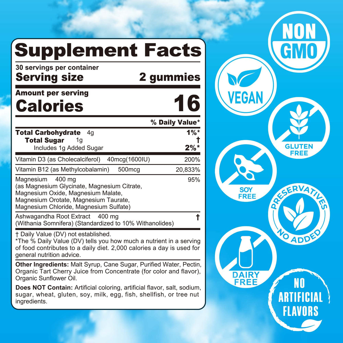 Magnesium Complex Gummies 400mg | as 8 Forms of Magnesium Glycinate, Malate, Citrate, Taurate, Oxide & More | w/Ashwagandha Extract, D3 & B12 Supports for Calm, Zzz, Mood, Muscle Cramp - Vegan 120Cts EnvyCure buy supplements Au