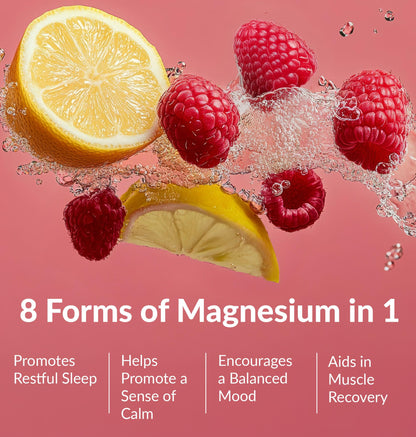 BIOptimizers Magnesium Breakthrough Drink - 8 Forms of Magnesium, Electrolytes, Sleep Health, Stress, Muscle Recovery, Heart Support | Glycinate,