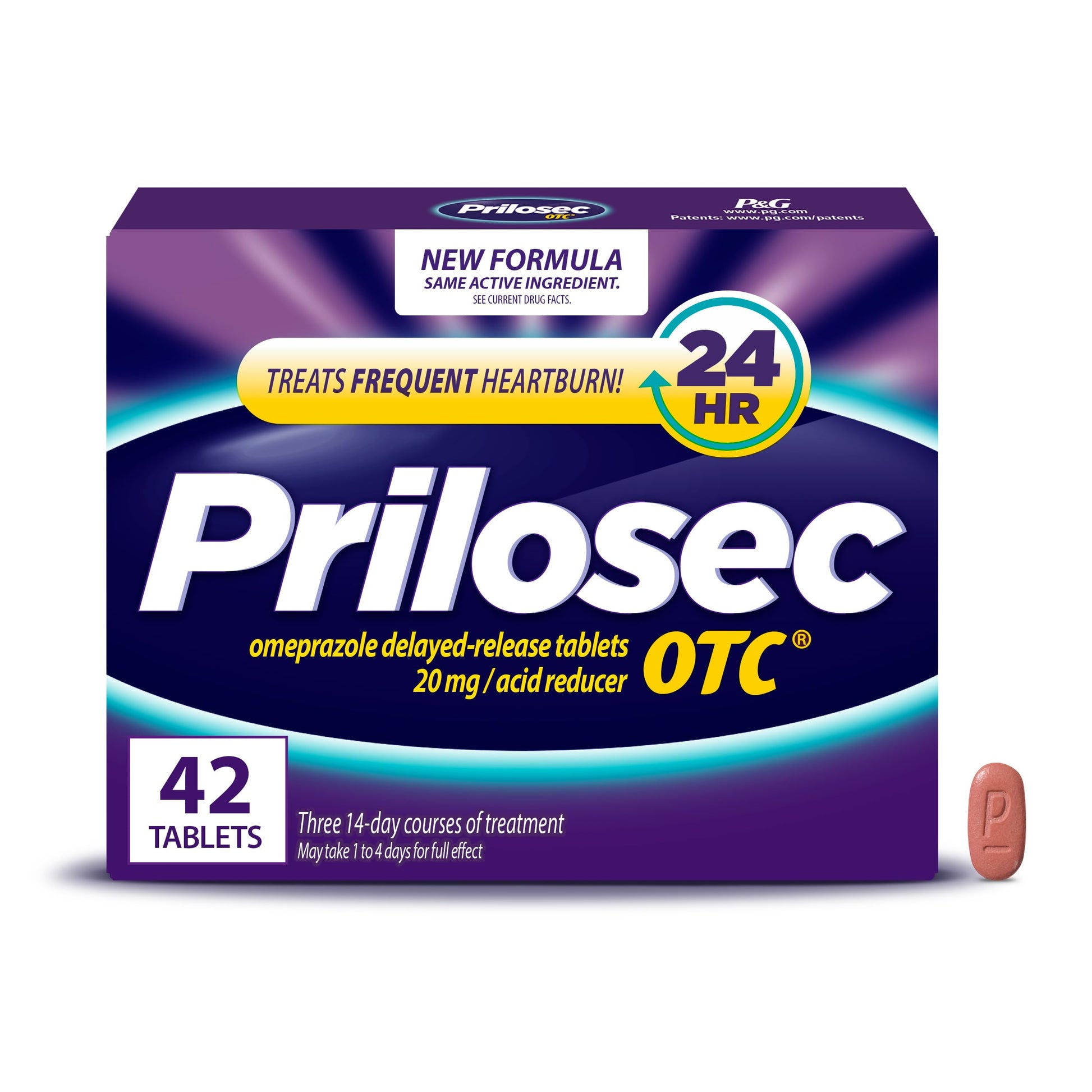 Prilosec OTC, Omeprazole 20mg, Heartburn Medicine, Acid Reflux Medicine, 24 Hour Relief, 42 Tablets Prilosec buy supplements Au