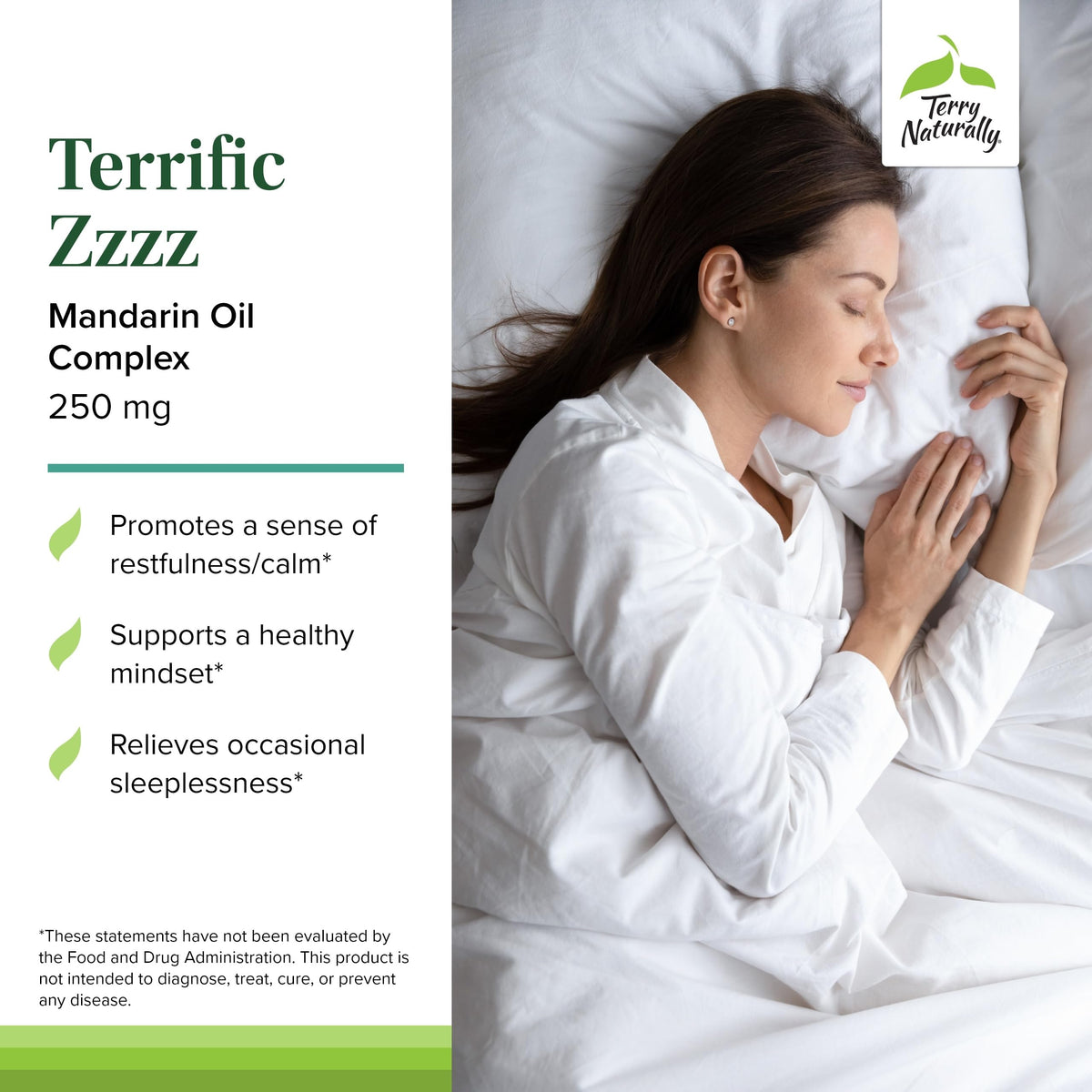 Terry Naturally Terrific Zzzz - Sleep Supplement for Adults - Dietary Supplement with Mandarin, Lemon Balm & Lavender - Non-GMO Relaxation & Sleep Relief Aid - 30 Softgels Terry NaturallyBuy Supplements Australia