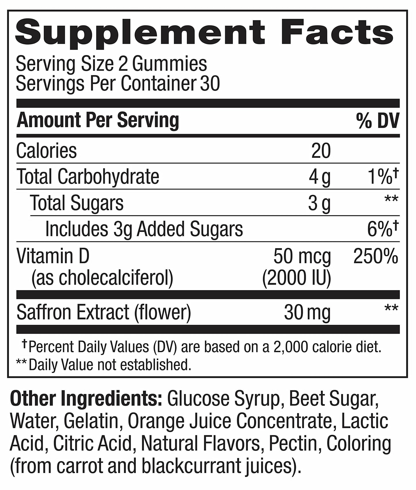 OLLY Hello Happy Gummy Worms, Mood Support Gummies For Adults,* Saffron Extract, Vitamin D, Tropical Zing Flavored, 30 Day Supply - 60 Count