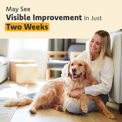 Cat & Dog Supplement for Eye Support - Chewable Vision Vitamins Supplements for Large and Small Pets Care with Lutein, Omega-3 Fatty Acids, Grape Seed Extract & Antioxidants