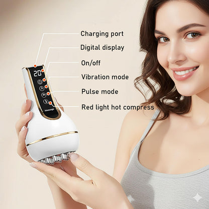Treayes Lymphatic Drainage Massager & Anti Cellulite Massage Tool – 20-Level Heat, Microcurrent & Vibration, Ergonomic Rechargeable Design for Legs, Arms, Waist & Belly Treayes buy supplements Au