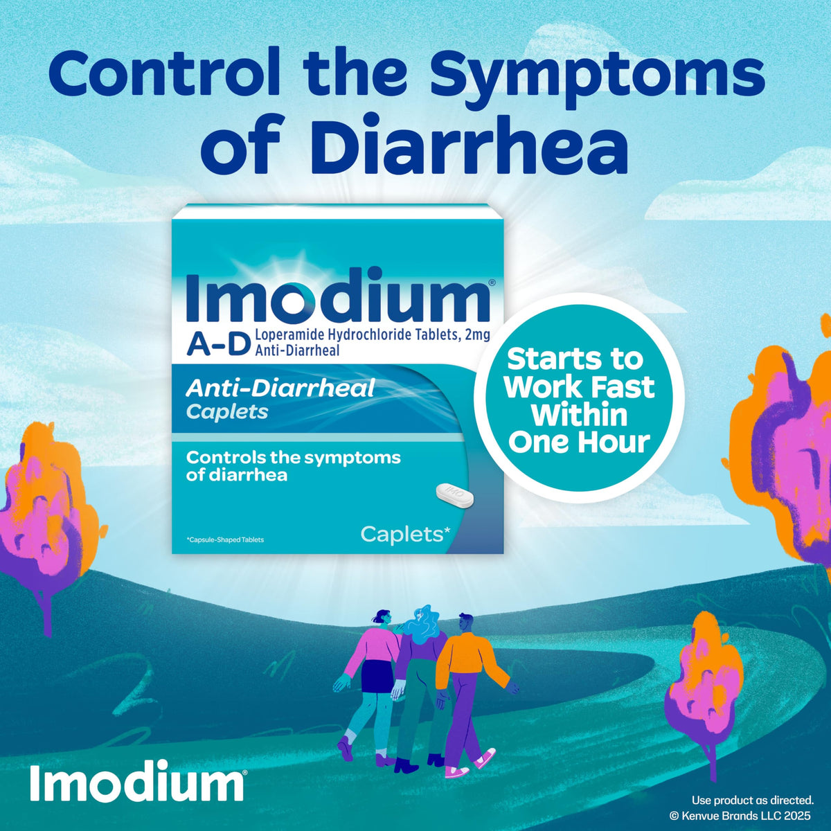 Imodium A-D Diarrhea Relief Caplets with Loperamide HCl, Anti-Diarrheal Medicine to Help Control Symptoms of Diarrhea Due to Acute, Traveler's Diarrhea, HSA/FSA Eligible, 24 ct Imodium buy supplements Au