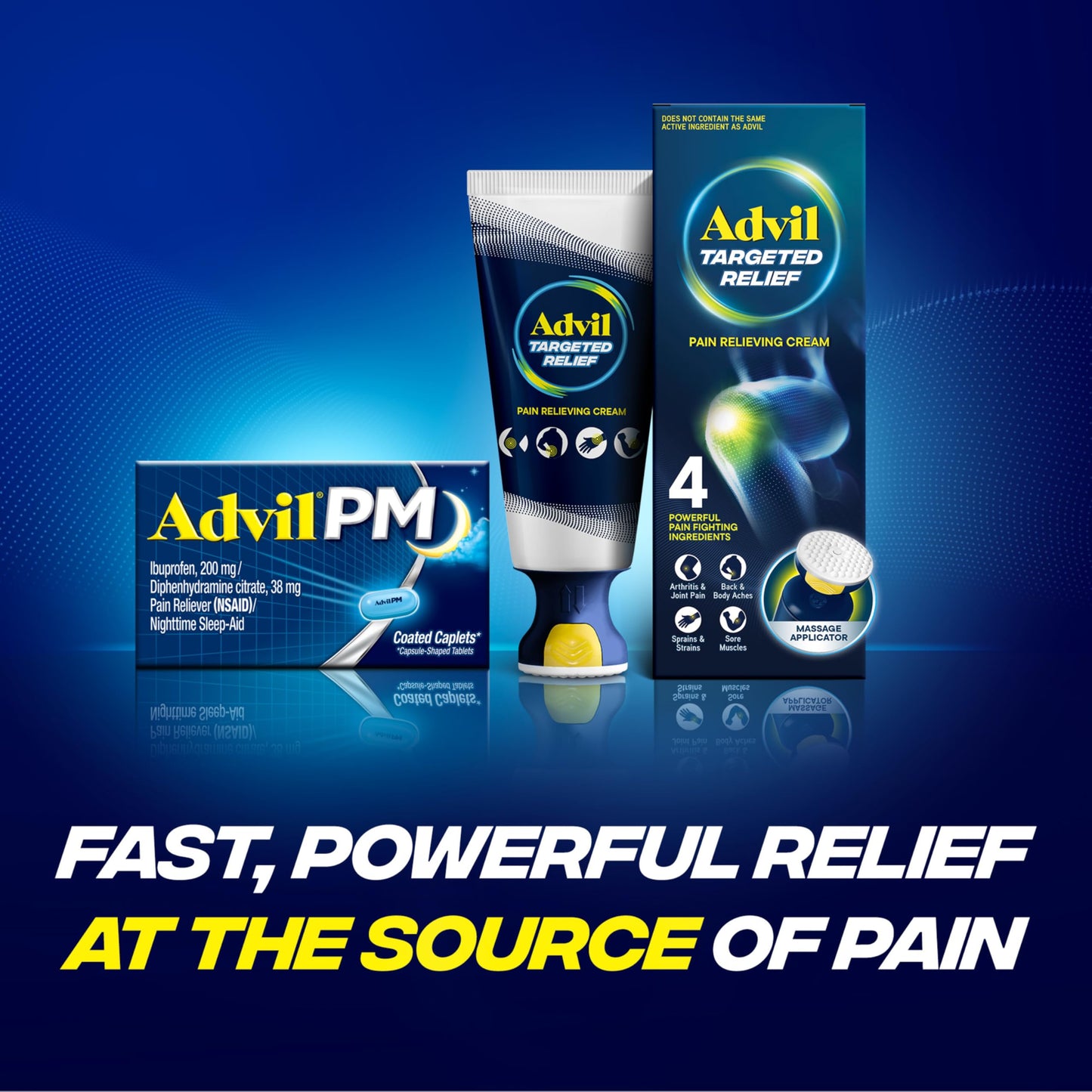 Advil PM Pain Reliever and Nighttime Sleep Aid, Ibuprofen for Pain Relief and Diphenhydramine Citrate for a Sleep Aid - 120 Coated Caplets and Pain Reliever and Fever Reducer, 10 Count Tablets Advil buy supplements Au