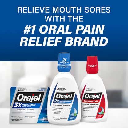Orajel 3X for Mouth Sores: Maximum Strength Gel Tube 0.42oz- from #1 Oral Pain Relief Brand Orajel buy supplements Au