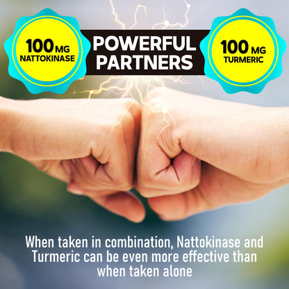 DEDICAD 4-in-1 Nattokinase 2000 Fu, Turmeric, Bromelain, Serrapeptase - Spike Protein Detox - Body Balance, Circulation Health & Immune System - 120 Capsules 4-Month Supply DEDICAD buy supplements Au