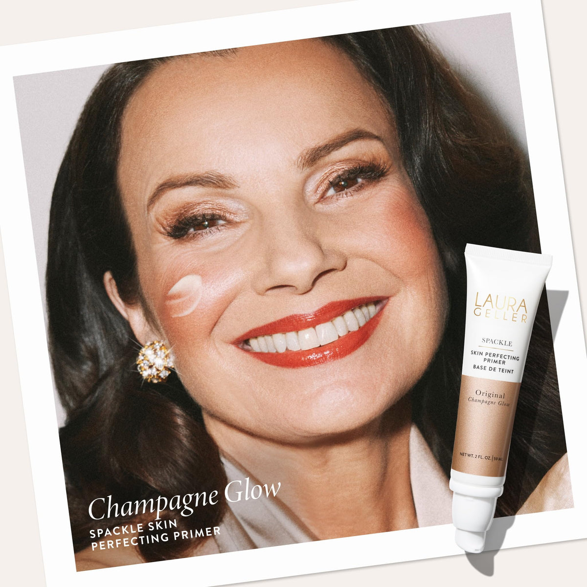 LAURA GELLER NEW YORK Spackle Primer - Champagne Glow - Super-Size 2 Fl Oz - Hyaluronic Acid Makeup Primer for Mature Skin LAURA GELLER NEW YORK buy supplements Au