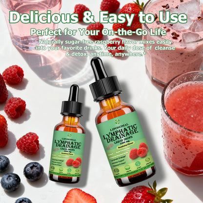 Lymphatic Drainage Drops, 18-in-1 Herbal Lymph System Support w. Echinacea Elderberry Dandelion Burdock Root Cleavers for Lymphatic Cleanse Detox Immune Support, Liposoaml for Max Absorption JUIWEFKK buy supplements Au