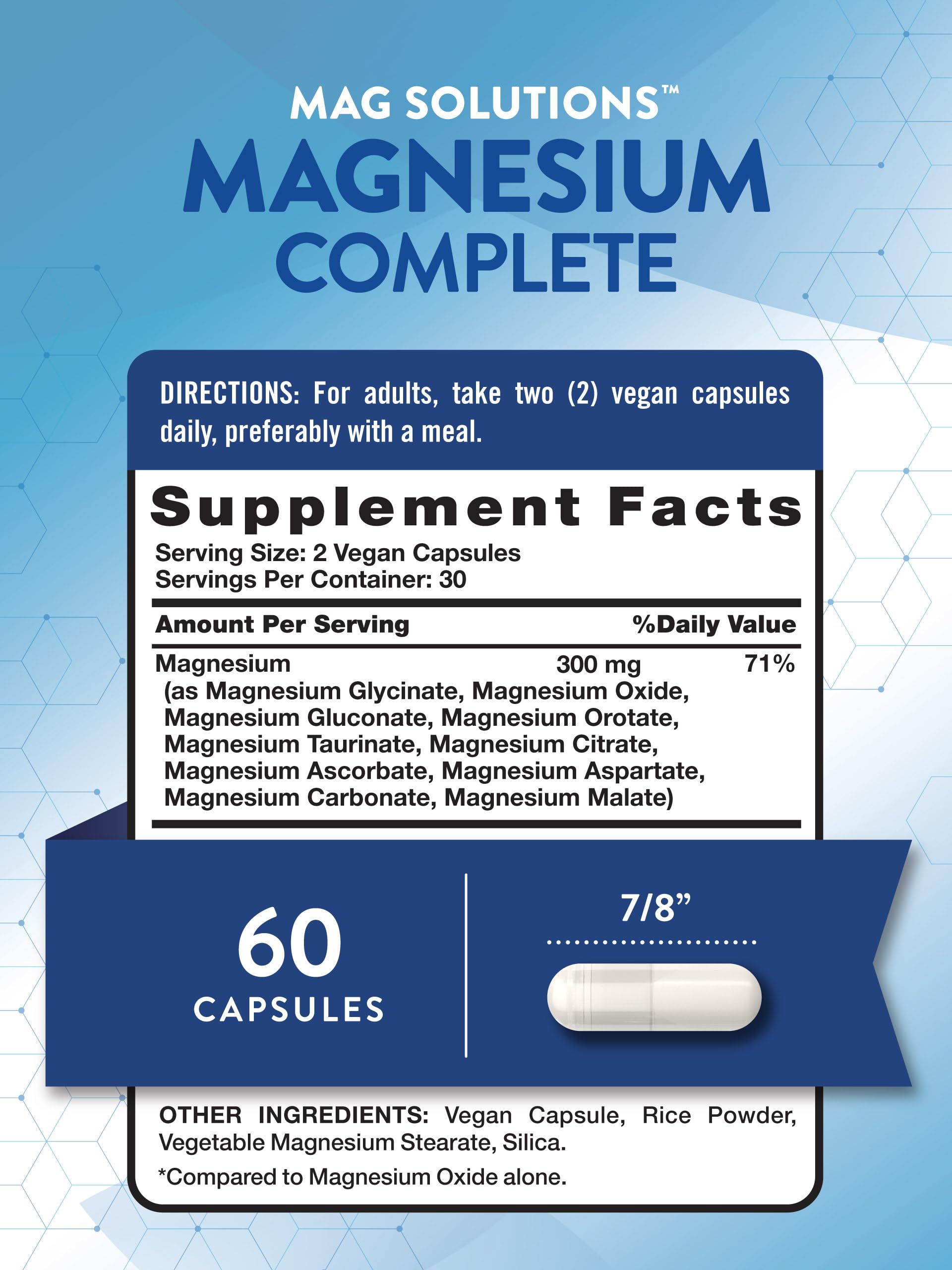 Nature's Truth Magnesium Complex Supplement 10 Forms | 300mg | 60 Capsules | Glycinate, Citrate, Plus More | Vegan, Non-GMO & Gluten Free Nature's Truth buy supplements Au