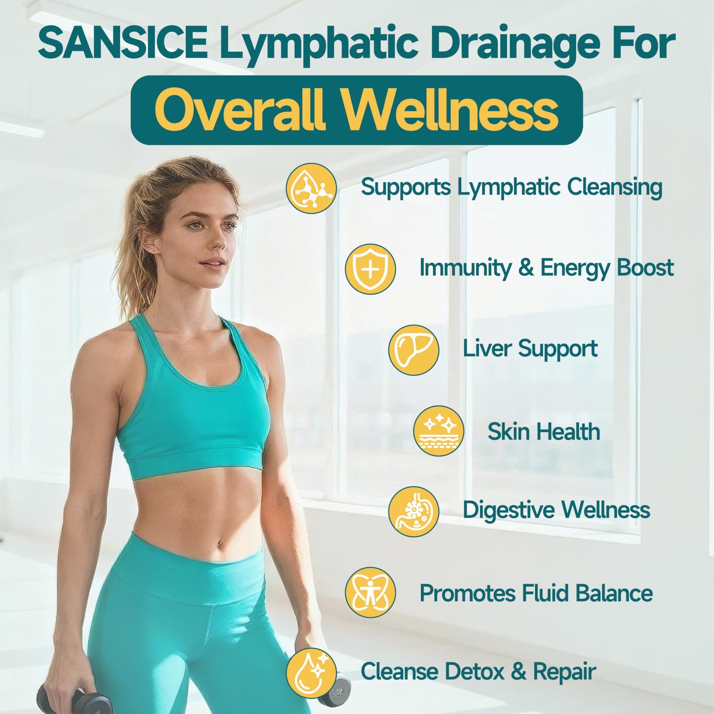 Organic Lymphatic Drainage Drops - Lymphatic Drainage Supplement with Echinacea for Lymph System Support, Elderberry, Astragalus, Cleavers, Burdock & Dandelion for Lymphatic Cleanse & Detox-2 Fl Oz SANSICE buy supplements Au