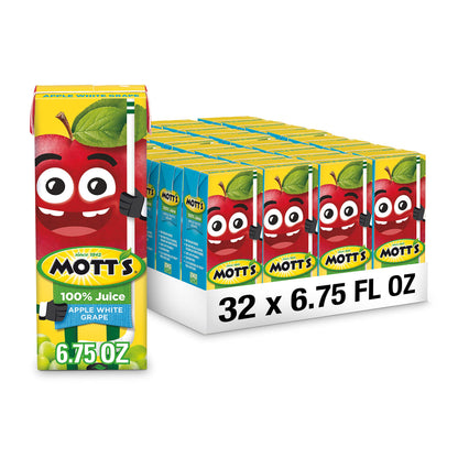 Mott's 100 percent Apple White Grape Juice, 6.75 fl oz boxes (Pack of 32) Mott's buy supplements Au
