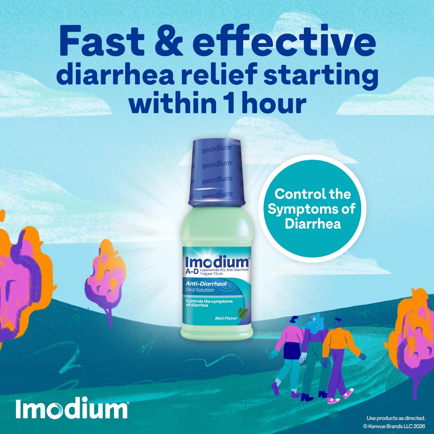 Imodium A-D Liquid Anti-Diarrheal Medicine with Loperamide HCl to Help Control Symptoms of Diarrhea Due to Acute, Traveler's Diarrhea, Mint Flavor, 8 fl. oz Imodium buy supplements Au