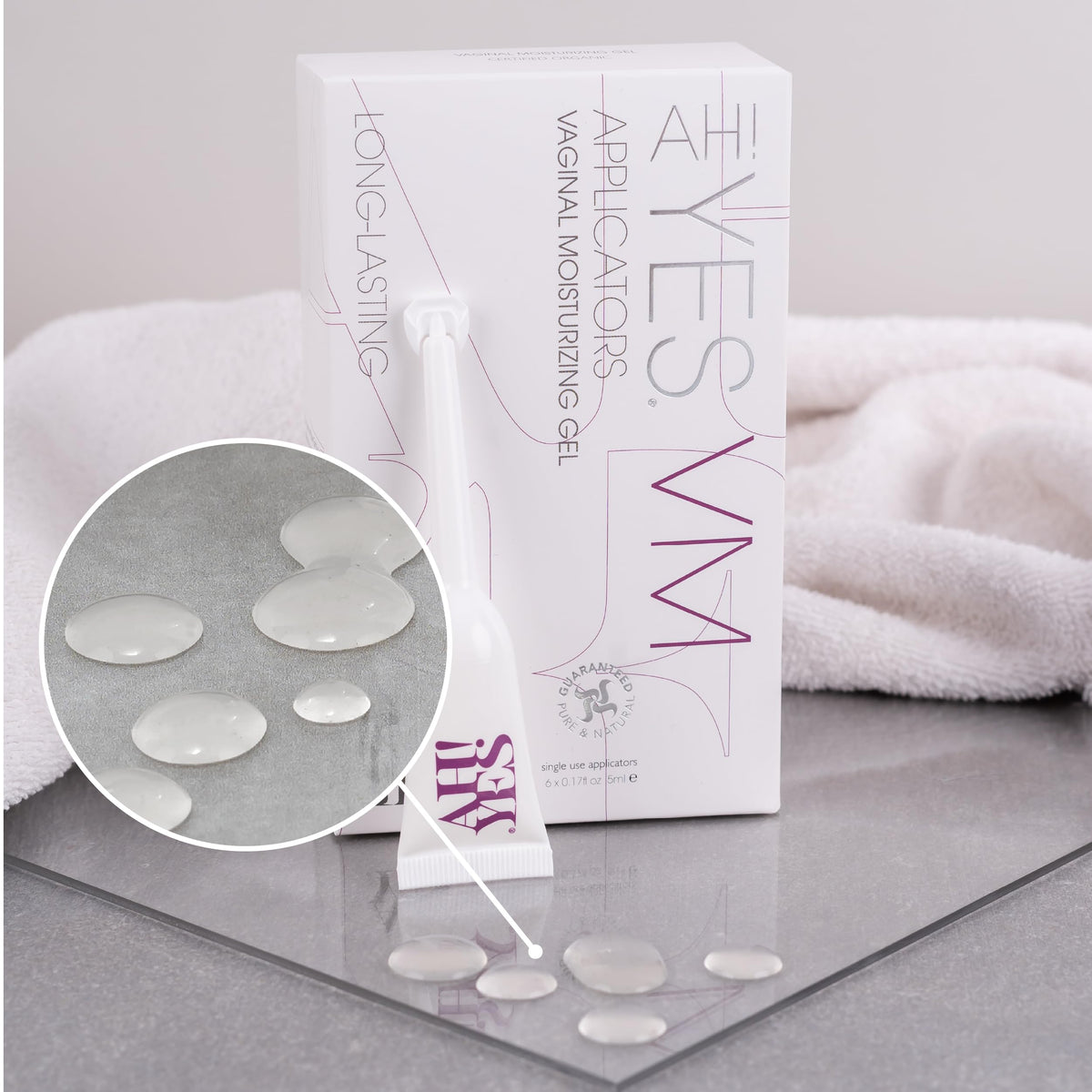 AH! YES® Long Lasting Vaginal Moisturizer for Vaginal Dryness, Water Based & Estrogen-Free, 6 Pre-Filled Applicators AH! YES buy supplements Au
