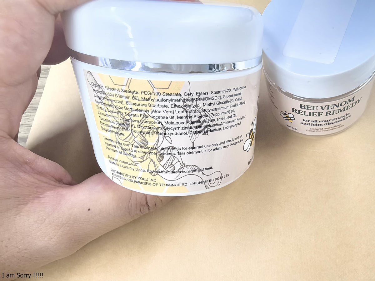KOKOMAANE Bee Venom Muscle Bone Cream, Fast Acting, for Back, Neck, Hand, Foot, Knee, Muscle, Shoulder, Topical, Wrist, Elbow, Hip, Nerve, Plantar, Ankle, Foot discomfort, Vitamin B6 KOKOMAANEBuy Supplements Australia
