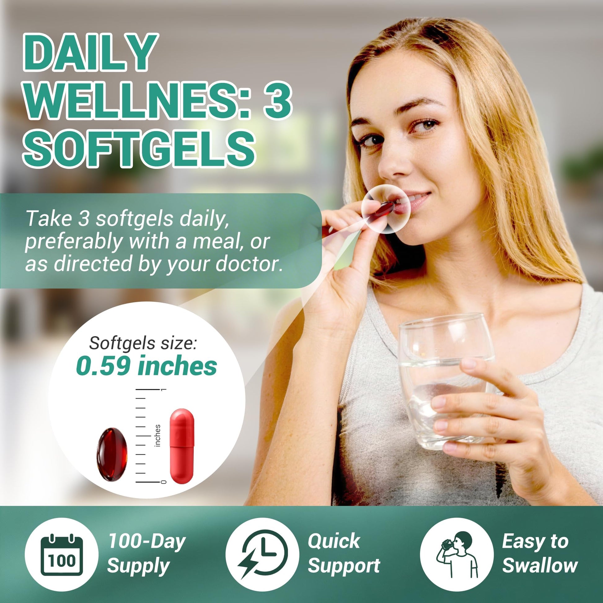 Kaseano Lymphatic Drainage Supplement 300 Softgels 21-in-1 Herbal Blend with Echinacea, Dandelion, Burdock Root Lymph System Support Fluid Balance & Immune System for Women & Men Kaseano buy supplements Au