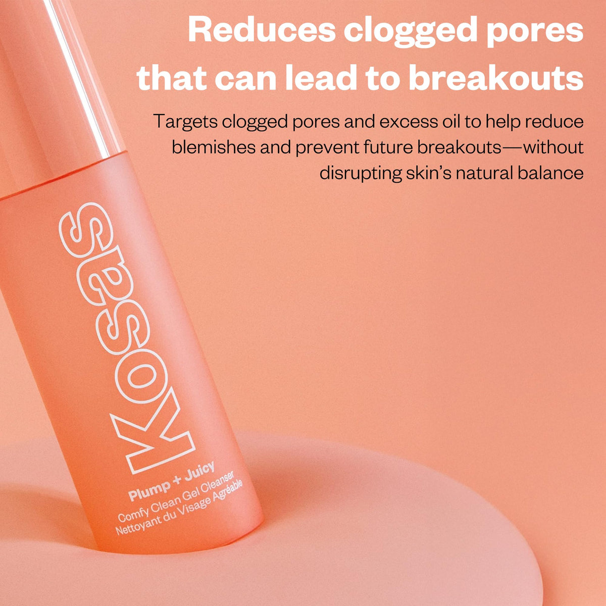 Kosas Plump + Juicy Comfy Clean Gel Cleanser –Hydrating Face Wash for All Skin Types, Deep Clean & Moisturize, Soap & Sulfate Free, with Hyaluronic Acid, Panthenol & Beta Glucan Kosas buy supplements Au
