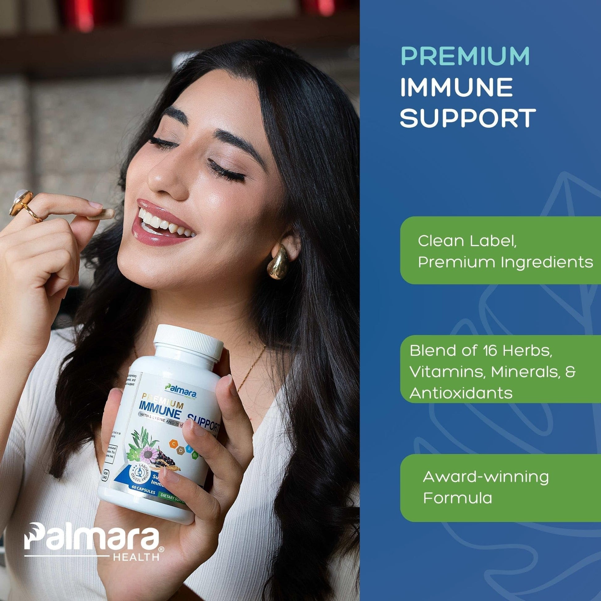 Palmara Health Premium Immune Support, 60 Capsules Palmara Health buy supplements Au