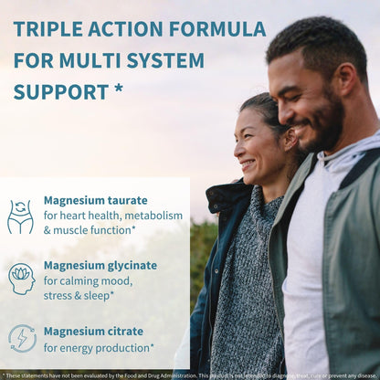 Igennus Superior Triple Magnesium Complex, Fully Reacted & Chelated Glycinate, Taurate & Citrate, Clean Label, High Bioavailability & Absorption, 60 Tablets, Vegan, Non-Buffered Igennus Healthcare Nutrition buy supplements Au