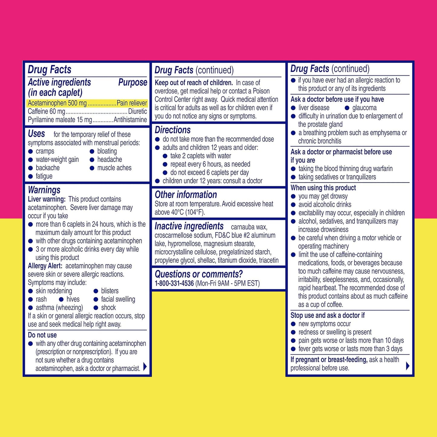 Midol Complete Menstrual Pain Relief Caplets, 40 Count - Provides Cramp, Headache, and Bloating Relief Midol buy supplements Au