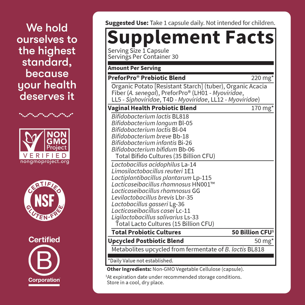 Garden of Life Dr Formulated Once Daily 3-in-1 Complete Prebiotics, Postbiotics & Probiotics for Women, PRE + PRO + POSTBIOTIC Supplement for Women’s Digestive, Immune & Vaginal Health, 30 Day Supply Garden of Life buy supplements Au