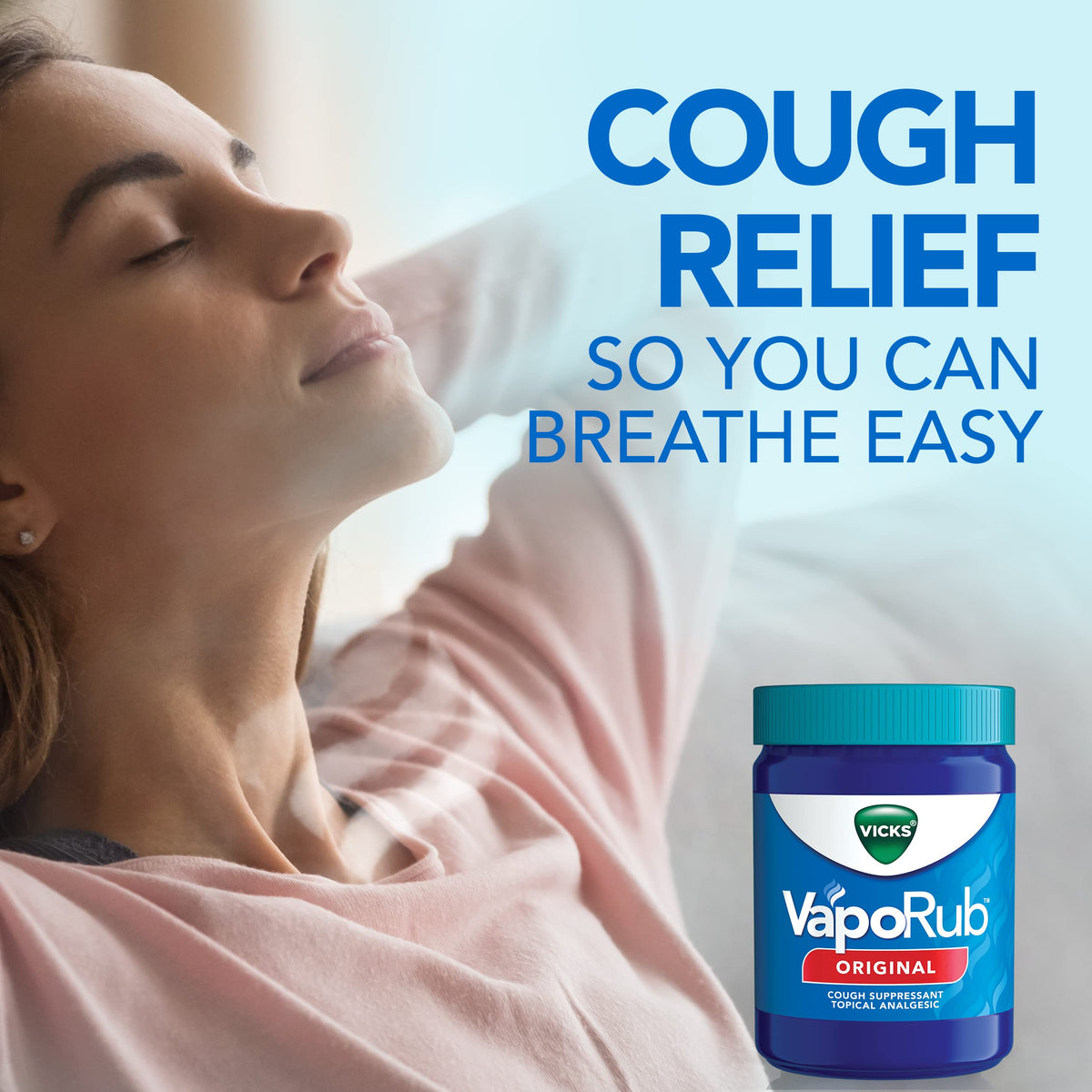 Vicks VapoRub, Original, Cough Suppressant, Topical Chest Rub & Analgesic Ointment, Medicated Vicks Vapors, Relief from Cough Due to Cold, Aches & Pains, 1.76oz Vicks buy supplements Au