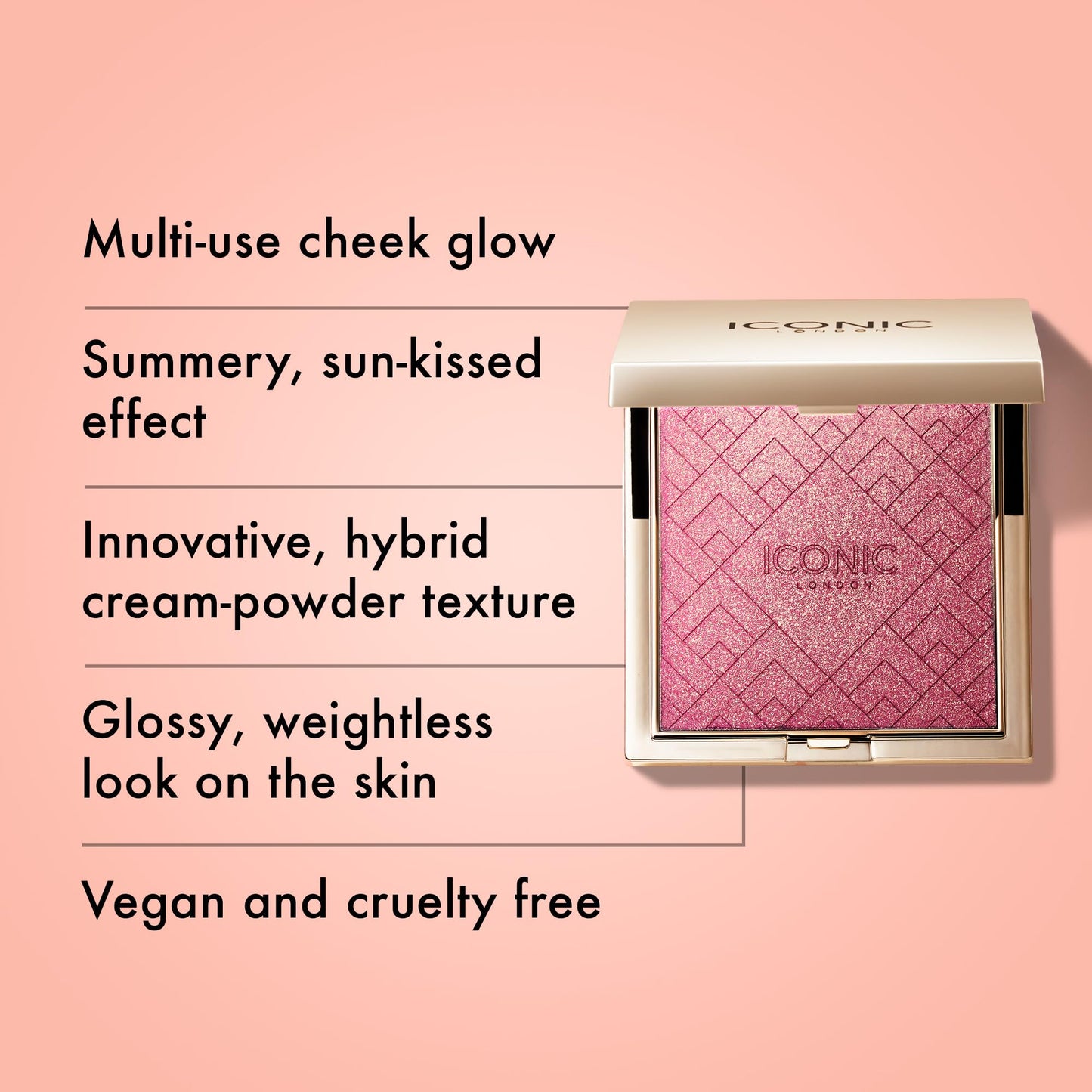 ICONIC LONDON Kissed by the Sun | Multi-Use Blush, Bronzer, & Highlighter, For All Skin Types, Cruelty-Free, Vegan Makeup, (Play Time) 0.17 oz ICONIC LONDON buy supplements Au
