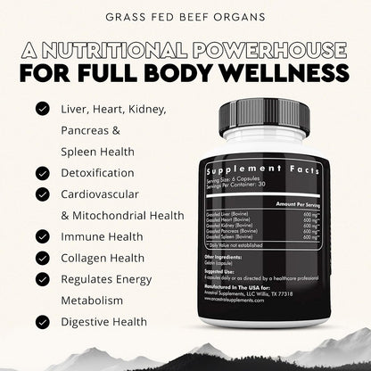 Ancestral Supplements Beef Organs & FEM Bundle for Women – Supports Hormone Balance, Energy, Skin & Overall Wellness – Grass Fed, Pasture Raised Multivitamin with Whole-Food Nutrients & Targeted Femal