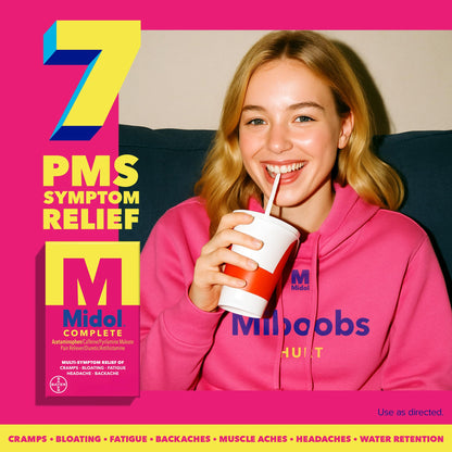 Midol Complete Menstrual Pain Relief Caplets, 40 Count - Provides Cramp, Headache, and Bloating Relief Midol buy supplements Au