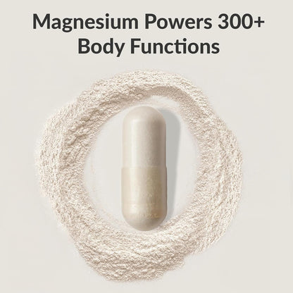 BIOptimizers Magnesium Breakthrough Supplement with 500mg - 7 Forms of Magnesium: Glycinate, Malate, Citrate, and More - Natural Support for Sleep and Cognitive Function -60 Capsules- Calming Vitamins BIOptimizers buy supplements Au