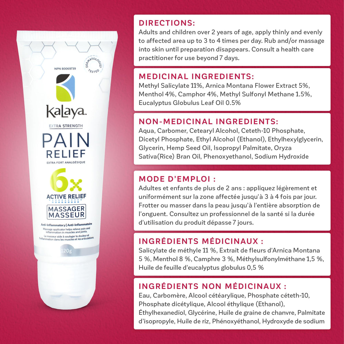 Kalaya Pain Relief Cream with Arnica – Fast-Acting Joint & Muscle Pain Relief – 6 Natural Ingredients – No-Mess Applicator – RMT-Inspired Design – Dermatologist Tested – 4.2 oz Kalaya NaturalsBuy Supplements Australia