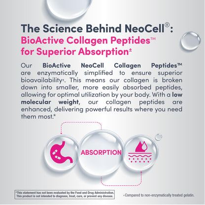 NeoCell Super Collagen Peptides Powder | 30 Servings | Unflavored | Types I & III | Grass Fed Bovine Supplement | Hair, Skin, & Nails | for Women and Men NeoCell buy supplements Au