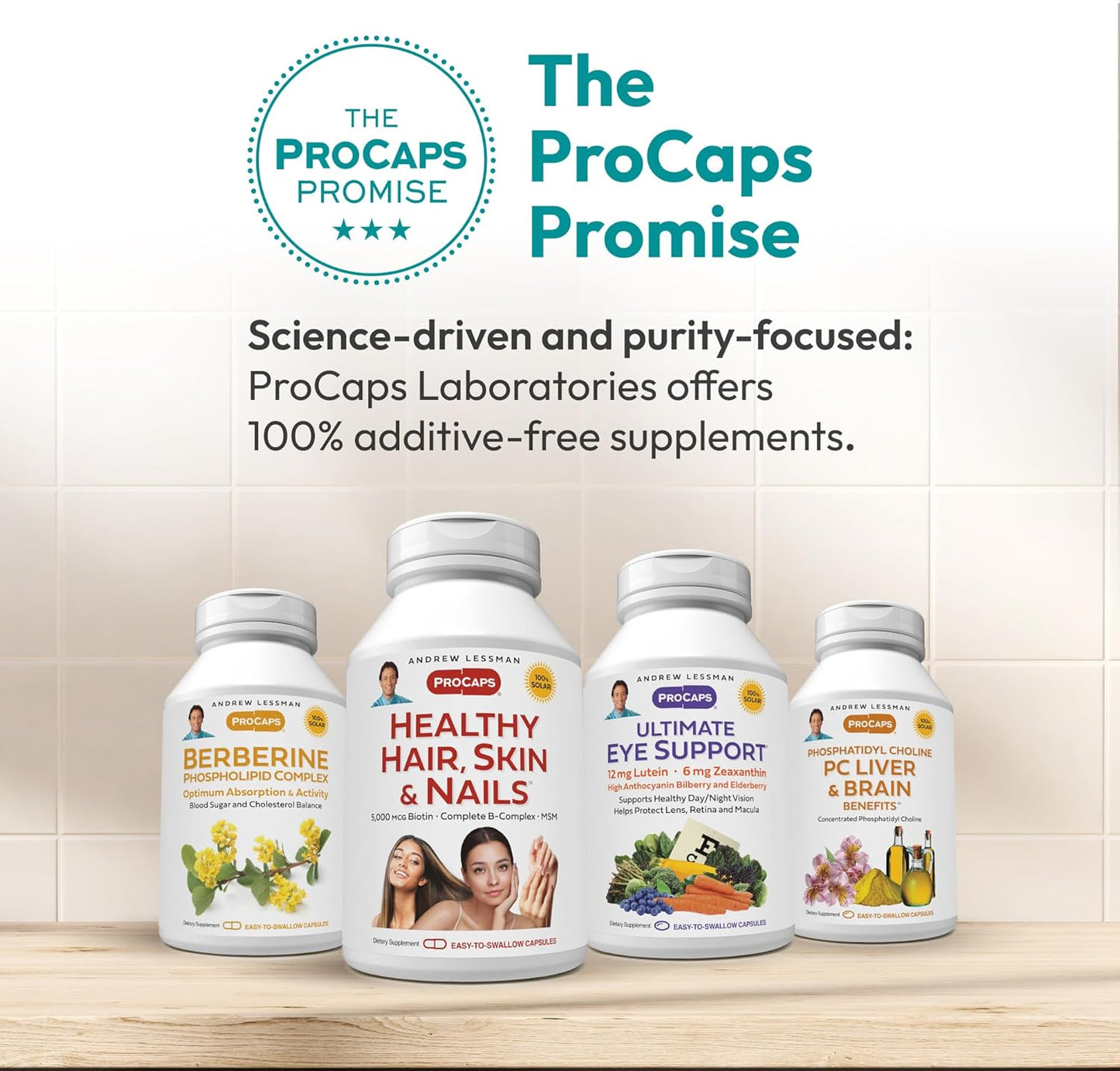 ANDREW LESSMAN ProCaps Friendly Flora Probiotic 10 Billion CFU, 90 Capsules