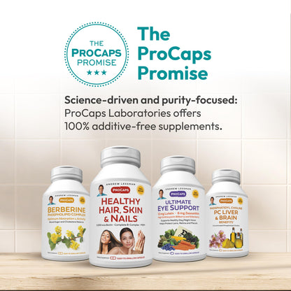 Andrew Lessman ProCaps Zinc 30mg with L-Lysine 60 Capsules | Chelated Zinc Citrate for enhanced absorption with L-Lysine. Supports immune, skin & enzyme function.