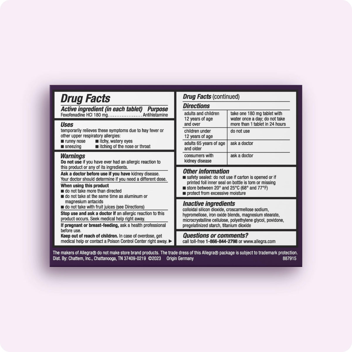 Allegra Adult 24-Hour Allergy Relief Tablets, Non-Drowsy Indoor and Outdoor Allergy Medicine, 180 mg Fexofenadine HCI Antihistamine Pill, 30 Count Plus 1 Count Travel Pack Allegra buy supplements Au