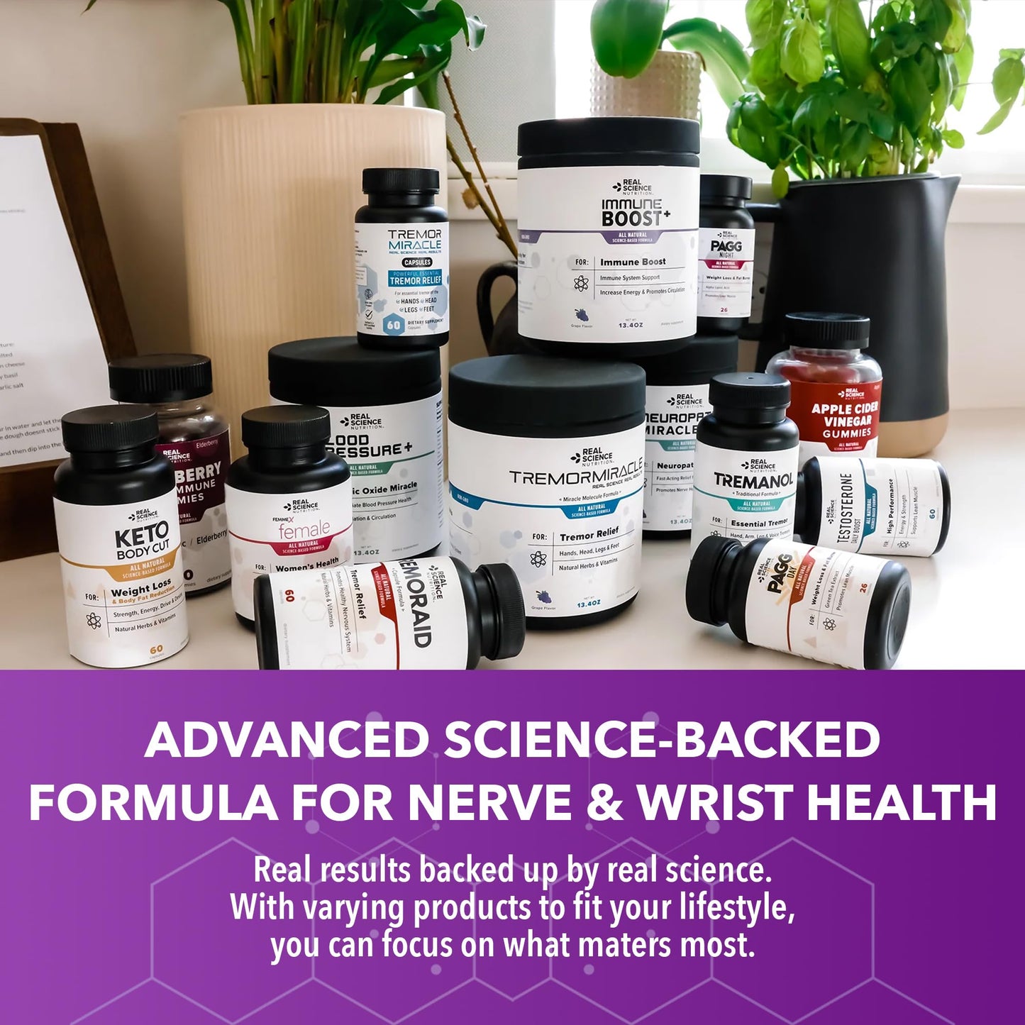 Real Science Carpal Miracle – All Natural Carpal Tunnel Relief & Wrist Support Supplement with Vitamins B6, B12, C, D, K + GABA – Hand & Nerve Comfort – Made in USA, 60 Caps Real Science NutritionBuy Supplements Australia