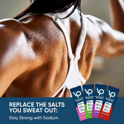 Venture Pal Electrolyte Hydration Bundle – Chewable Tablets & High Sodium Powder Packets for Rapid Hydration, Outdoor Activities, Sports & Workouts | Sugar-Free, Keto & Vegan Friendly | 96 Count Total
