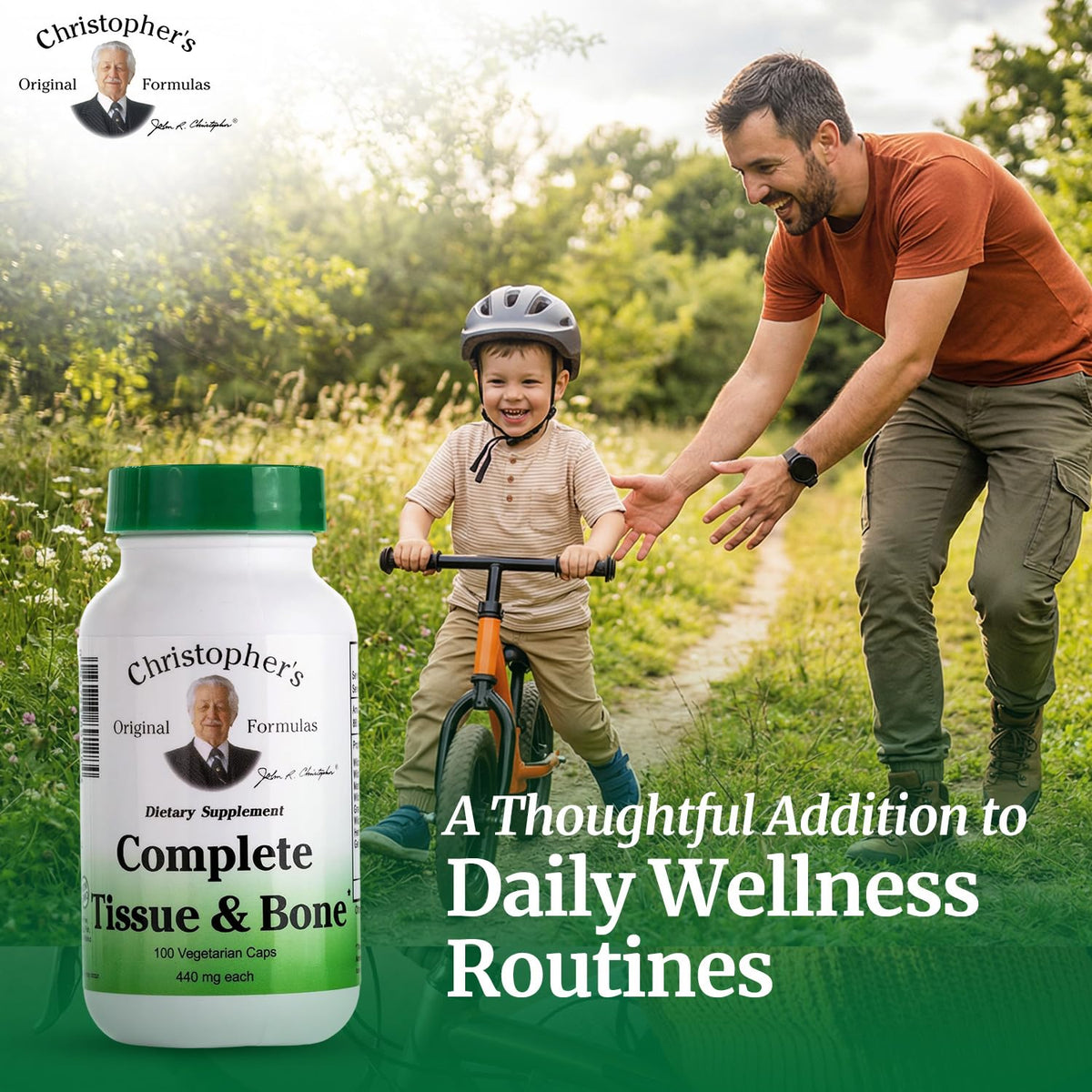Christopher's Original Formulas Complete Tissue & Bone Formula – 100 VCaps | Herbal Support for Bones & Connective Tissue - Pack of 2 Christopher's Original FormulasBuy Supplements Australia