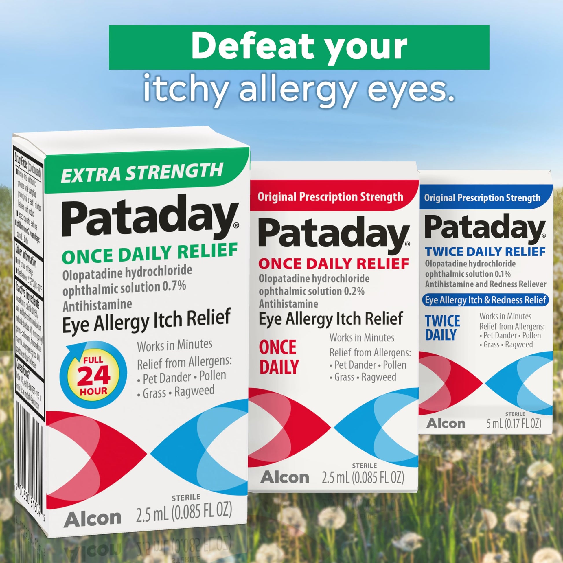 Pataday Once Daily Extra Strength Relief Allergy Eye Drops, 2.5 ml, Twin Pack, Antihistamine Eye Drops with Olopatadine 0.7% for Relief from Eye Allergy Itching, Works Up to 24 Hours Pataday buy supplements Au