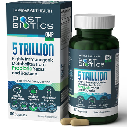 NAVEH PHARMA Adult Postbiotics Capsules for Women and Men | Postbiotics for Gut Health with 200X Ingredients Than Probiotic and Prebiotic | Supports Immunity, Digestion, Microbiome & Metabolism NAVEH PHARMA buy supplements Au