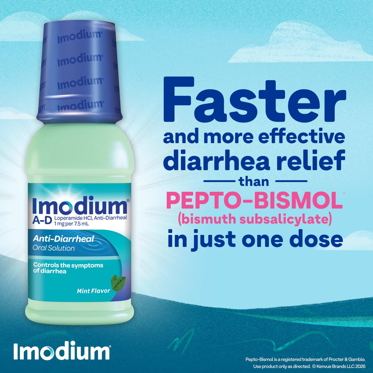Imodium A-D Liquid Anti-Diarrheal Medicine with Loperamide HCl to Help Control Symptoms of Diarrhea Due to Acute, Traveler's Diarrhea, Mint Flavor, 8 fl. oz Imodium buy supplements Au