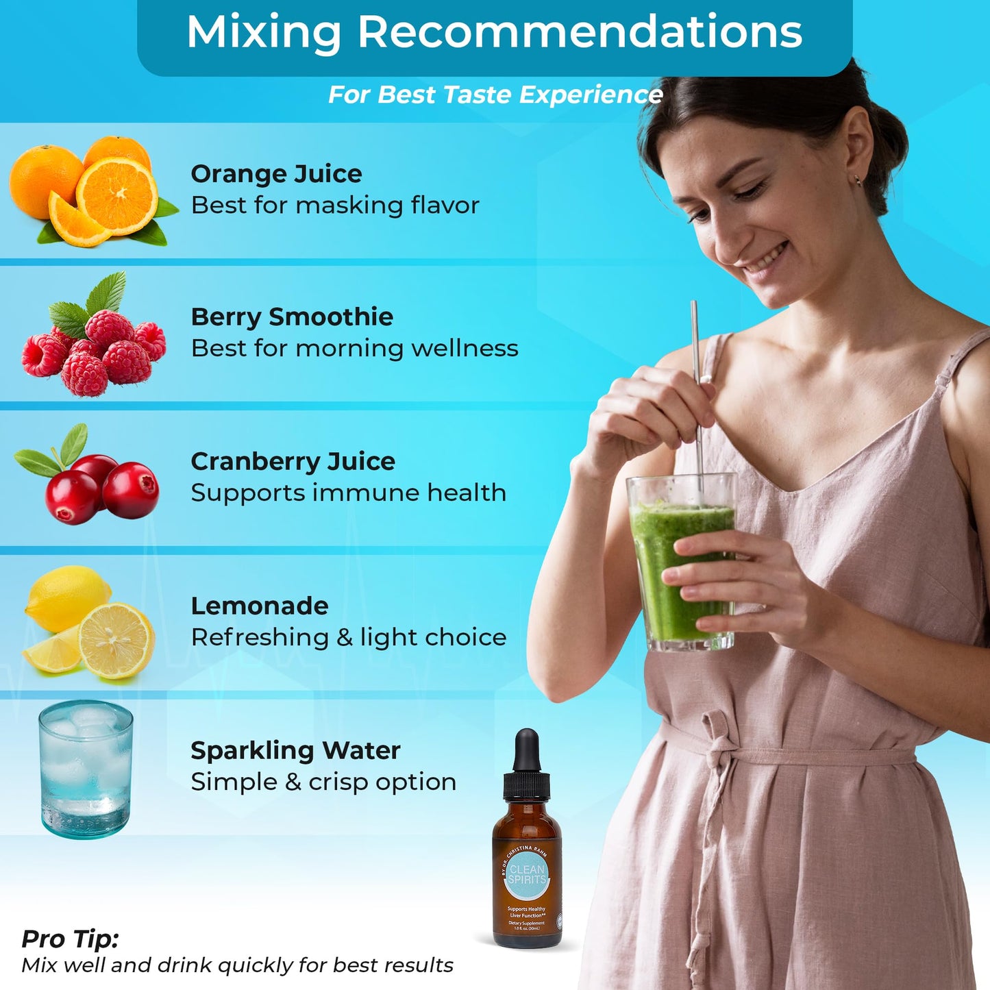 Clean Spirits Liver Cleanse Detox & Daily Support Drops by Dr. Christina Rahm | with NAC, Vitamin C & Zinc for Glutathione Production & Antioxidant Support | Patented Liquid Formula | Vegan, 1 Fl Oz CLEAN SPIRITS BY DR. CHRISTINA RAHM buy supplements Au