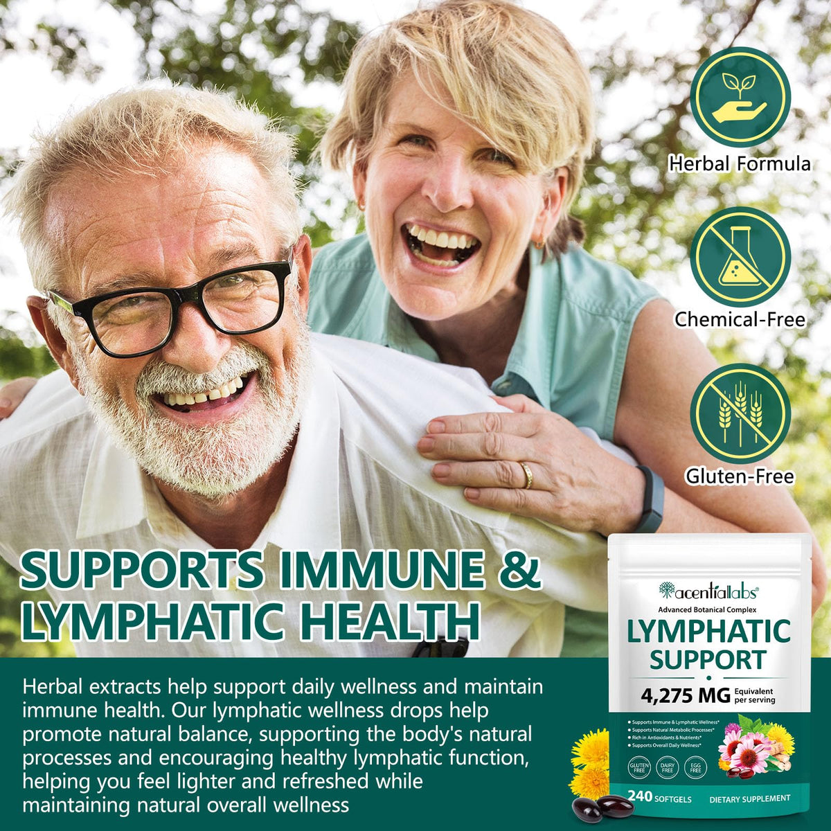 PULLING OIL Lymphatic Drainage Supplements 240 Softgels | Herbal Blend with Echinacea, Dandelion & Burdock Root for Women & Men | Promotes Healthy Circulation & Fluid Balance PULLING OIL buy supplements Au