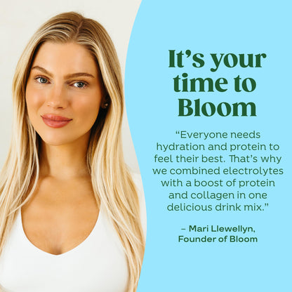 Bloom Nutrition Hydration Electrolyte Sticks, Strawberry Lemonade, 5 Count | Electrolytes with Collagen, 5g Protein, Vitamins & Minerals, Sugar Free Drink Mix